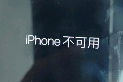 滨湖苹果服务网点分享锁屏界面显示“iPhone 不可用”如何解决 