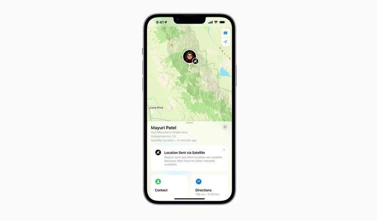 滨湖苹果14维修分享iPhone14系列中 FindMy功能通过卫星分享位置方法教程 