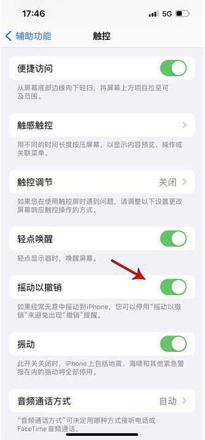 滨湖苹果手机维修分享iPhone手机如何设置摇一摇删除文字 